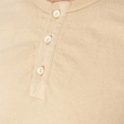 NEW ARRIVALS Samurai Jeans SJST-SC02 Japanese Cotton Henley T-Shirt Kuri