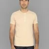 NEW ARRIVALS Samurai Jeans SJST-SC02 Japanese Cotton Henley T-Shirt Kuri