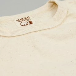 Samurai Jeans SJST-SC01 Japanese Cotton Crew T-Shirt Natural 29 Samurai Jeans SJST-SC01 Japanese Cotton Crew T-Shirt Natural