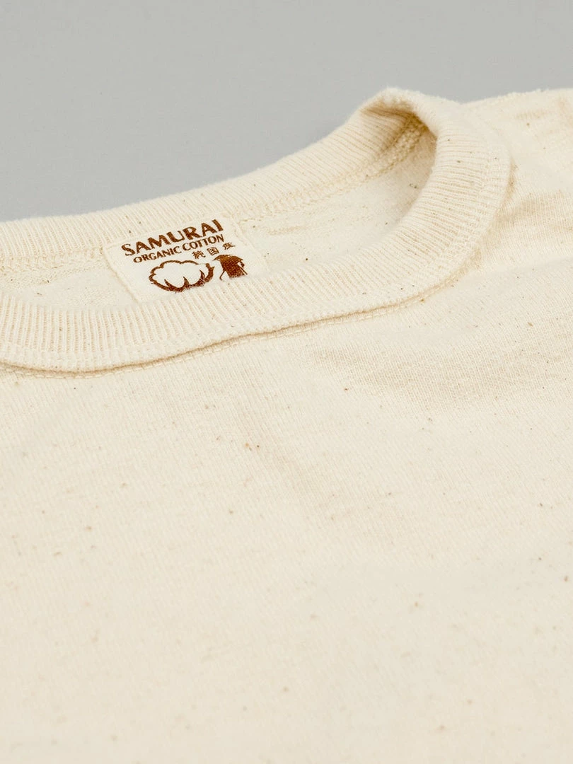 Samurai Jeans SJST-SC01 Japanese Cotton Crew T-Shirt Natural 11 Samurai Jeans SJST-SC01 Japanese Cotton Crew T-Shirt Natural