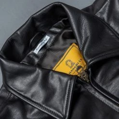 Shangri-La Heritage "Varenne" Fur Collar Black Leather Jacket 56 Shangri-La Heritage