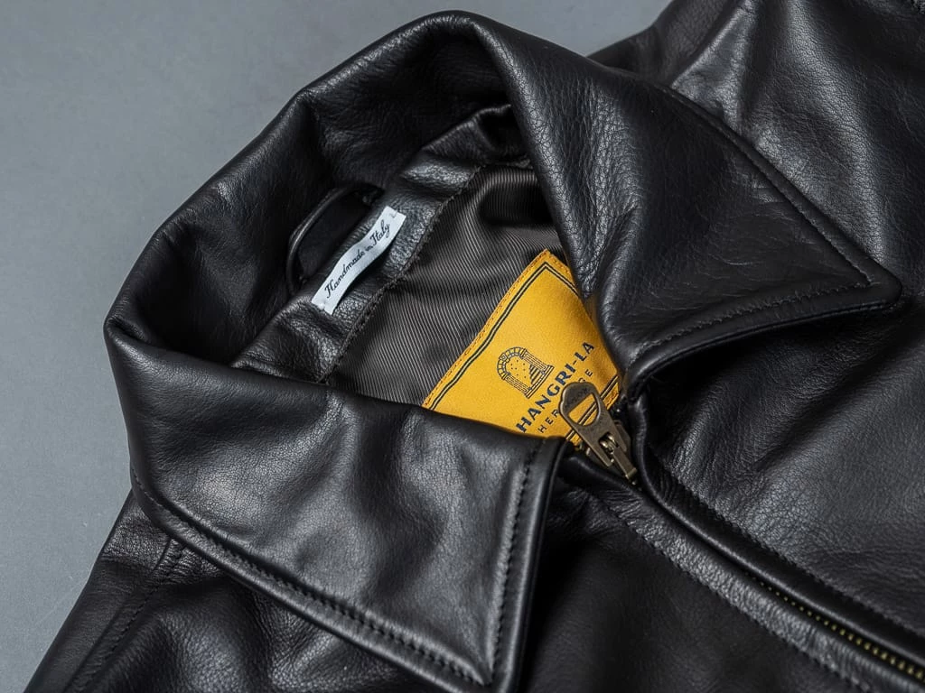 Shangri-La Heritage "Varenne" Fur Collar Black Leather Jacket 20 Shangri-La Heritage "Varenne" Fur Collar Black Leather Jacket