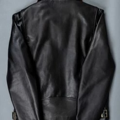 Shangri-La Heritage "Varenne" Fur Collar Black Leather Jacket 51 Shangri-La Heritage