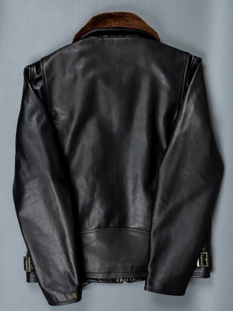 Shangri-La Heritage "Varenne" Fur Collar Black Leather Jacket 15 Shangri-La Heritage "Varenne" Fur Collar Black Leather Jacket