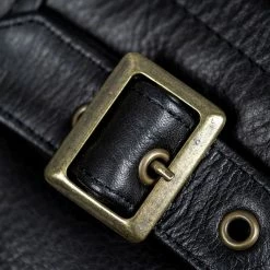 Shangri-La Heritage "Varenne" Fur Collar Black Leather Jacket 65 Shangri-La Heritage