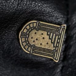 Shangri-La Heritage "Varenne" Fur Collar Black Leather Jacket 62 Shangri-La Heritage