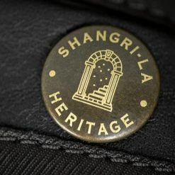 Shangri-La Heritage "Varenne" Fur Collar Black Leather Jacket 61 Shangri-La Heritage