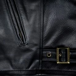 Shangri-La Heritage "Varenne" Fur Collar Black Leather Jacket 64 Shangri-La Heritage