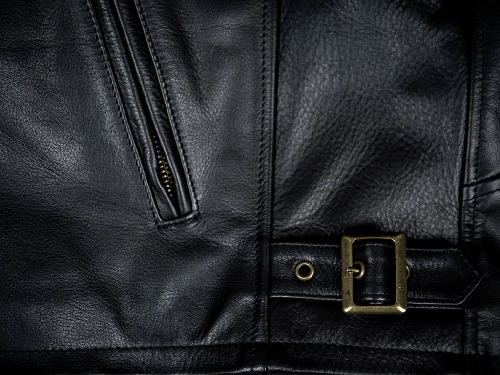 Shangri-La Heritage "Varenne" Fur Collar Black Leather Jacket 28 Shangri-La Heritage "Varenne" Fur Collar Black Leather Jacket