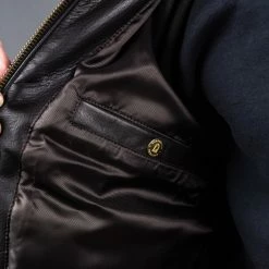 Shangri-La Heritage "Varenne" Fur Collar Black Leather Jacket 49 Shangri-La Heritage