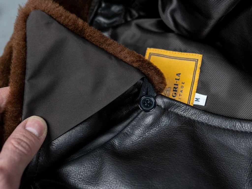 Shangri-La Heritage "Varenne" Fur Collar Black Leather Jacket 19 Shangri-La Heritage "Varenne" Fur Collar Black Leather Jacket