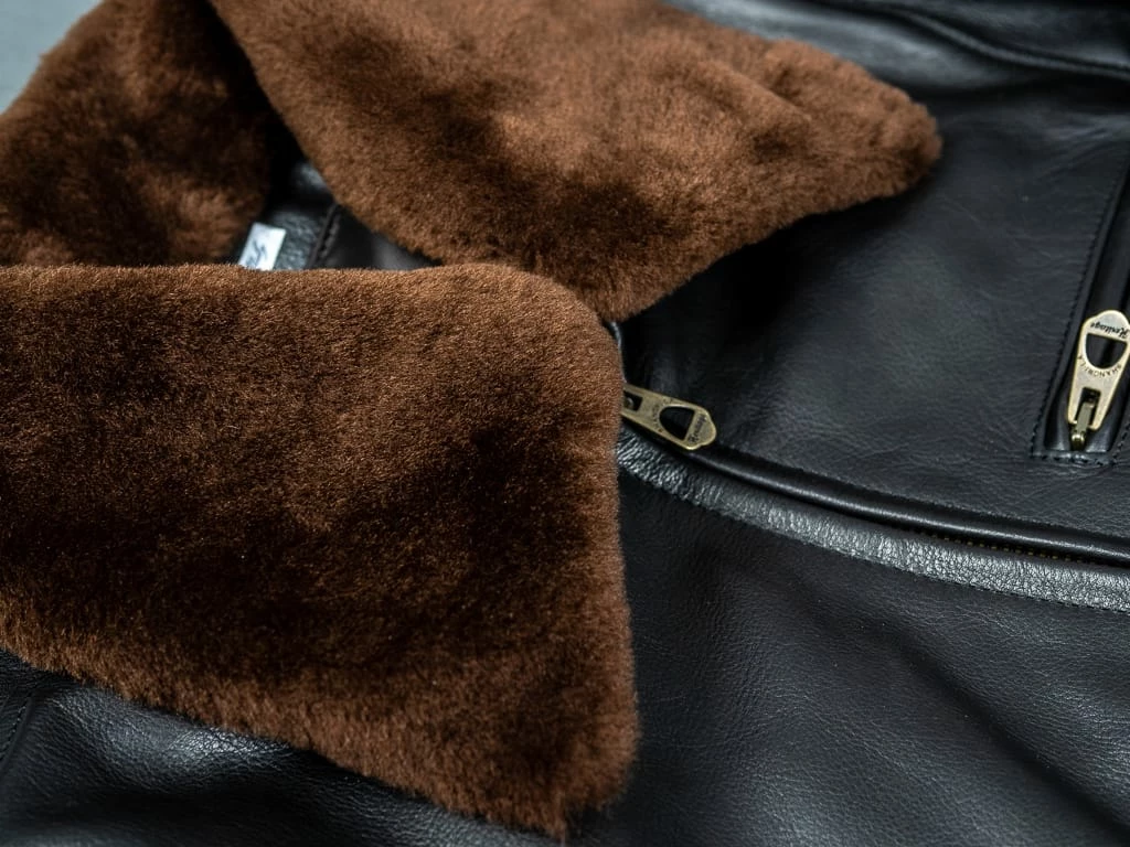 Shangri-La Heritage "Varenne" Fur Collar Black Leather Jacket 16 Shangri-La Heritage "Varenne" Fur Collar Black Leather Jacket