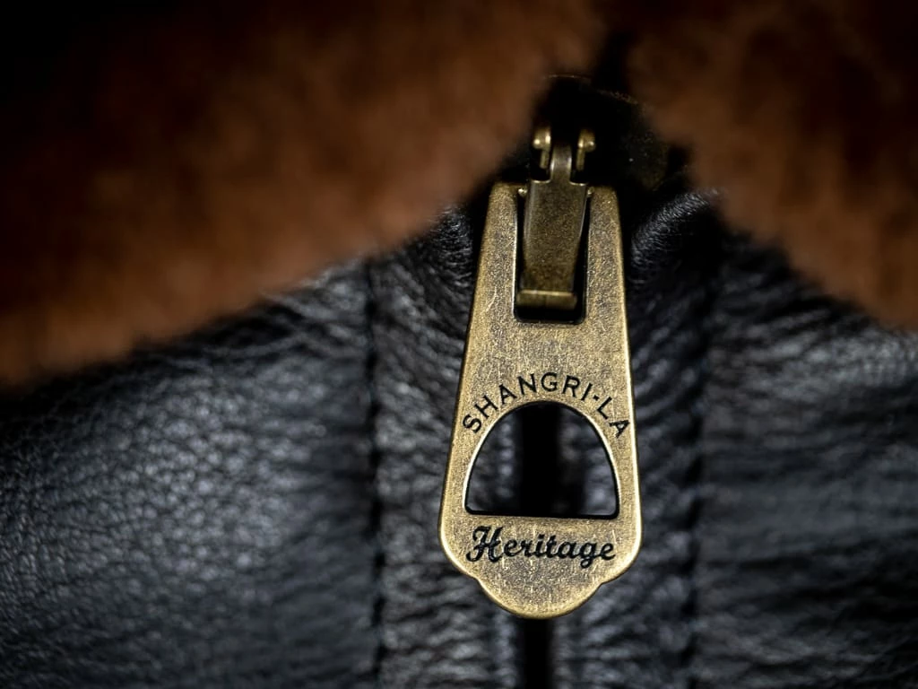 Shangri-La Heritage "Varenne" Fur Collar Black Leather Jacket 21 Shangri-La Heritage "Varenne" Fur Collar Black Leather Jacket