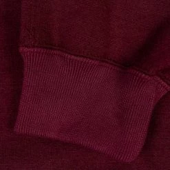 Stevenson Overall Co. Detachable Hooded Athletic Jacket Burgundy
