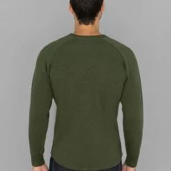 Stevenson Overall Co. Merino Wool Thermal Long Sleeve Shirt Olive NEW ARRIVALS