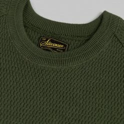 Stevenson Overall Co. Merino Wool Thermal Long Sleeve Shirt Olive NEW ARRIVALS