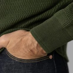 Stevenson Overall Co. Merino Wool Thermal Long Sleeve Shirt Olive NEW ARRIVALS