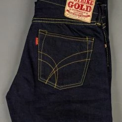 The Strike Gold 5004ID Double Indigo Straight Tapered Jeans