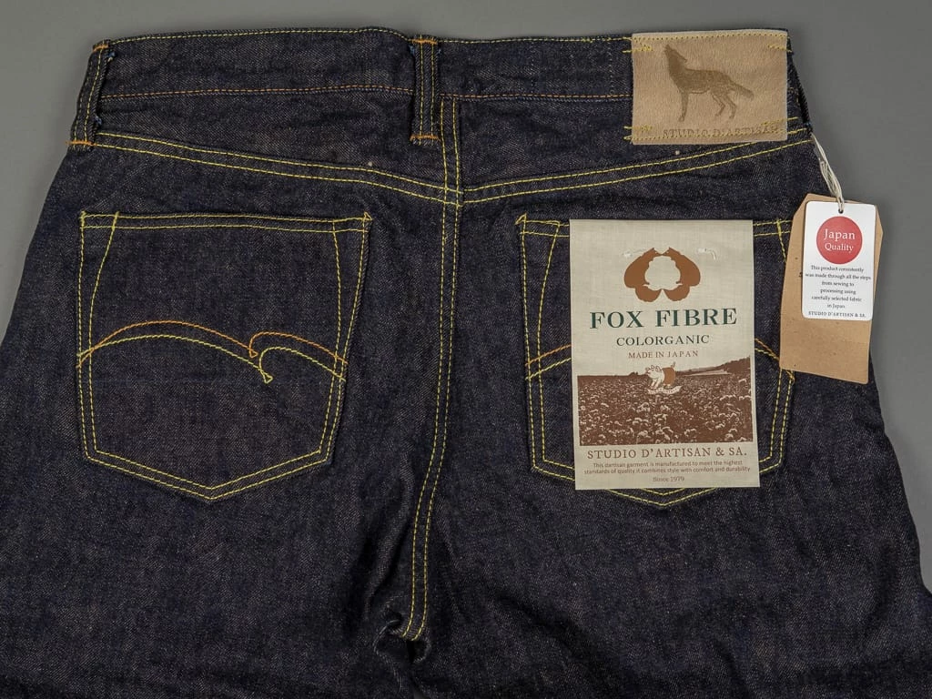 STUDIO D´ARTISAN Studio D'Artisan Fox-001 Fox Cotton Foxfibre® Coyote Relaxed Tapered Jeans 20 STUDIO D´ARTISAN Studio D'Artisan Fox-001 Fox Cotton Foxfibre® Coyote Relaxed Tapered Jeans