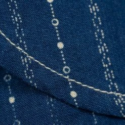 STUDIO D´ARTISAN Studio D'Artisan Indigo Wabash Band Collar Shirt 46 STUDIO D´ARTISAN Studio D'Artisan Indigo Wabash Band Collar Shirt