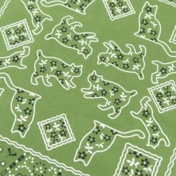 TCB Cat Bandana Green NEW ARRIVALS