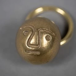 TENDER CO. ACCESSORIES Tender Lost Wax-Cast Polished Brass Ball Keyring