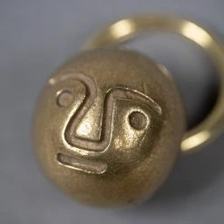 TENDER CO. ACCESSORIES Tender Lost Wax-Cast Polished Brass Ball Keyring