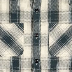 The Flat Head Ombré Flannel Shirt Ivory