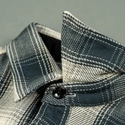 The Flat Head Ombré Flannel Shirt Ivory