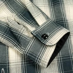 The Flat Head Ombré Flannel Shirt Ivory