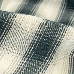 The Flat Head Ombré Flannel Shirt Ivory