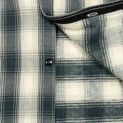 The Flat Head Ombré Flannel Shirt Ivory