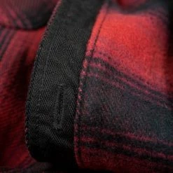 The Flat Head Ombré Flannel Shirt Red