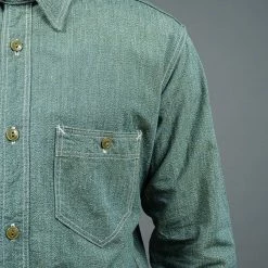 The Rite Stuff Atlas Salt & Pepper Work Shirt (Sage)