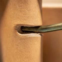 The Strike Gold Leather Belt Tan