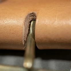 The Strike Gold Leather Belt Tan