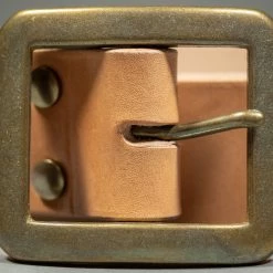 The Strike Gold Leather Belt Tan