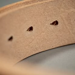 The Strike Gold Leather Belt Tan