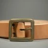The Strike Gold Leather Belt Tan 2 The Strike Gold Leather Belt Tan