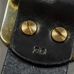 The Strike Gold Leather Belt Black 22 The Strike Gold Leather Belt Black