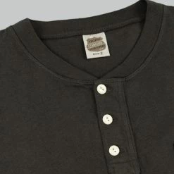 Trophy Clothing OD Henley Tee Gun Black