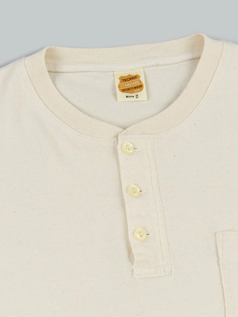 Trophy Clothing OD Henley Tee Natural NEW ARRIVALS 12 Trophy Clothing OD Henley Tee Natural NEW ARRIVALS