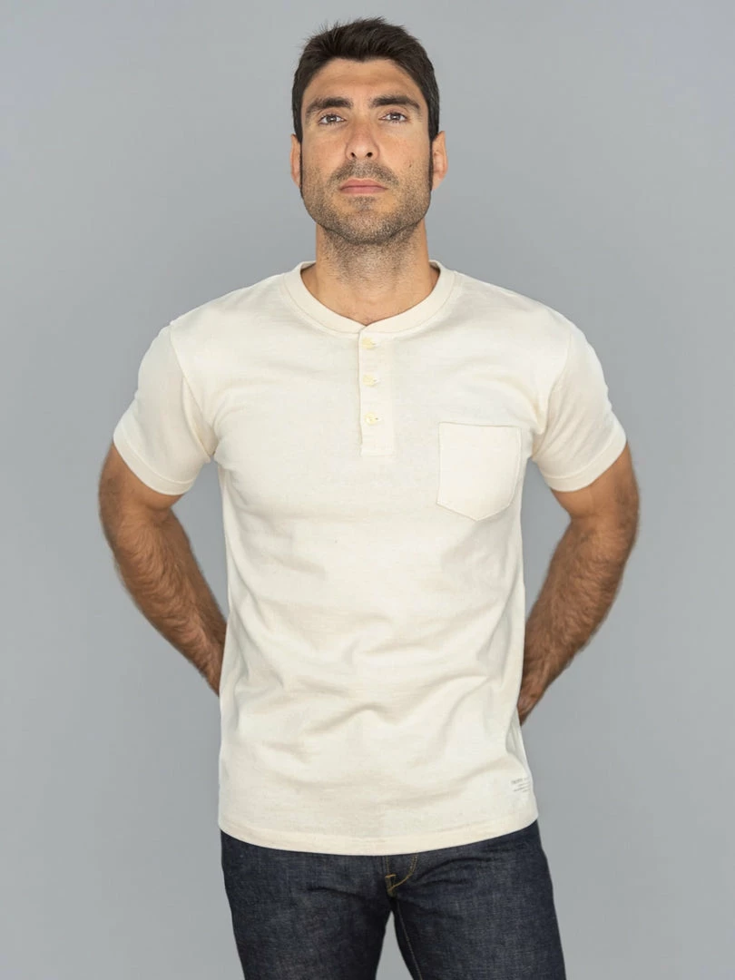Trophy Clothing OD Henley Tee Natural NEW ARRIVALS 4 Trophy Clothing OD Henley Tee Natural NEW ARRIVALS