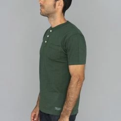 Trophy Clothing OD Henley Tee Olive NEW ARRIVALS