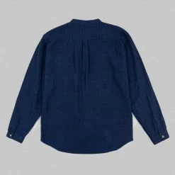 UES Indigo Band Collar Shirt 29 UES Indigo Band Collar Shirt
