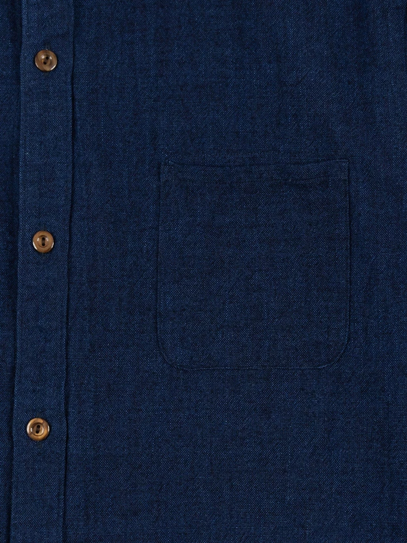 UES Indigo Band Collar Shirt 12 UES Indigo Band Collar Shirt