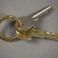UES Brass Key Ring