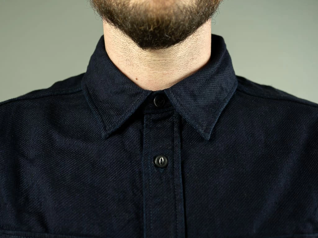 UES Indigo Heavy Flannel Shirt 7 UES Indigo Heavy Flannel Shirt