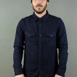 UES Indigo Heavy Flannel Shirt