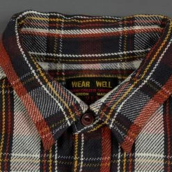UES Heavy Flannel Shirt Red 36 UES Heavy Flannel Shirt Red